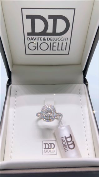 Ring Davite & Delucchi Woman in White Gold Diamante 0.50 Ct AA03198413 - AA03198413
